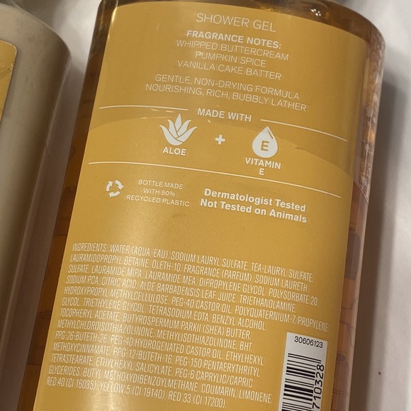 NWT BATH & BODY WORKS Pumpkin Cupcake Lotion & Shower Gel SEALED Gift Idea! - Picture 3 of 4